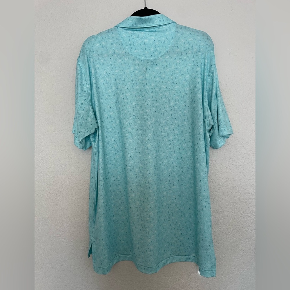 Peter Millar Light Blue Summer Comfort Polo, Kiva Dunes - Picture 2 of 5
